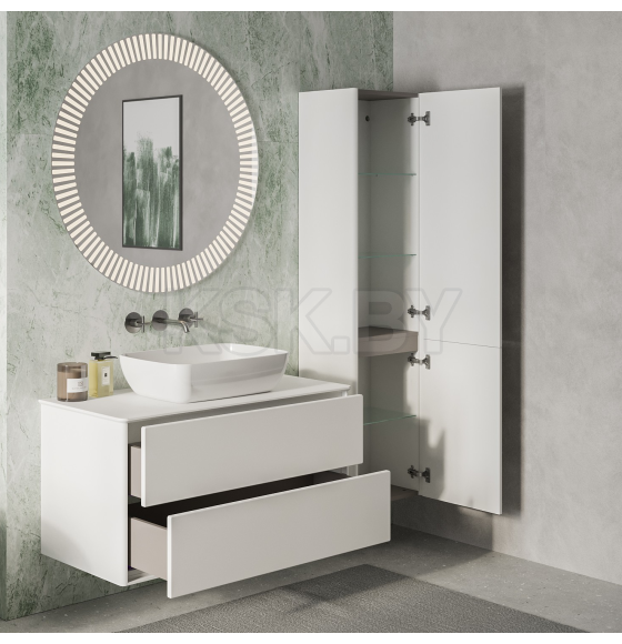 Шкаф Belux Джаз ПН 40 Белый глянцевый