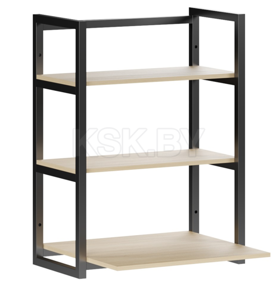 Полка навесная Belux Калипсо П70 Чёрный матовый