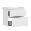 Тумба под умывальник Belux Киото НП 70-02 Белый глянцевый 