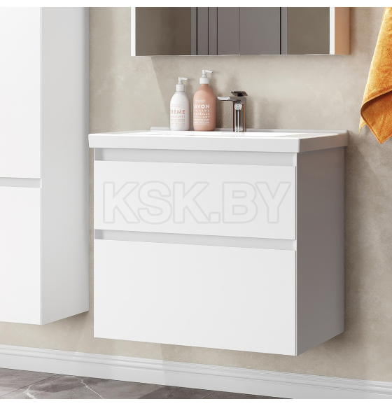 Тумба под умывальник Belux Киото НП 70-02 Белый глянцевый 