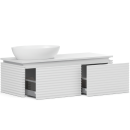 Тумба под умывальник Belux Дубай НП 128 Белый матовый