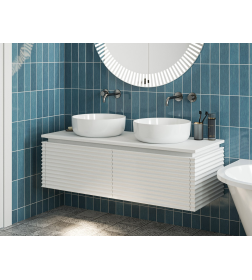 Тумба под умывальник Belux Дубай НП 128 Белый матовый