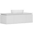 Тумба под умывальник Belux Дубай НП 132 Белый матовый