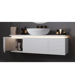 Тумба под умывальник Belux Дубай НП 132 Белый матовый