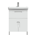 Тумба под умывальник Belux Мадейра Н 55-01, Белый глянцевый