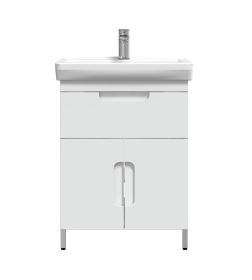 Тумба под умывальник Belux Мадейра Н 55-01, Белый глянцевый