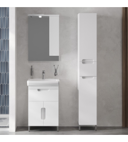 Тумба под умывальник Belux Мадейра Н 55-01, Белый глянцевый