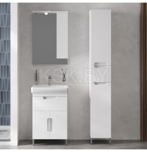 Тумба под умывальник Belux Мадейра Н 55-01, Белый глянцевый