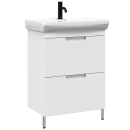 Тумба под умывальник Belux Мадейра Н 55-02, Белый глянцевый
