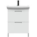 Тумба под умывальник Belux Мадейра Н 55-02, Белый глянцевый