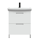 Тумба под умывальник Belux Мадейра Н 65-02, Белый глянцевый