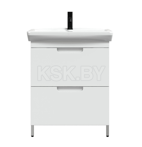 Тумба под умывальник Belux Мадейра Н 65-02, Белый глянцевый