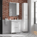 Тумба под умывальник Belux Мадейра Н 65-02, Белый глянцевый