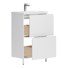 Тумба под умывальник Belux Минск Н 50-02, Белый глянцевый