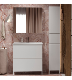 Тумба под умывальник Belux Минск Н 70-02, Белый глянцевый