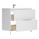 Тумба под умывальник Belux Минск Н 100-02, Белый глянцевый