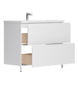 Тумба под умывальник Belux Минск Н 100-02, Белый глянцевый