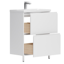 Тумба под умывальник Belux Минск Н 70-02, Белый глянцевый