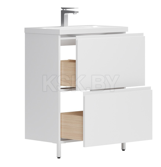 Тумба под умывальник Belux Минск Н 70-02, Белый глянцевый