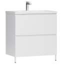 Тумба под умывальник Belux Минск Н 80-02, Белый глянцевый