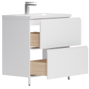 Тумба под умывальник Belux Минск Н 80-02, Белый глянцевый