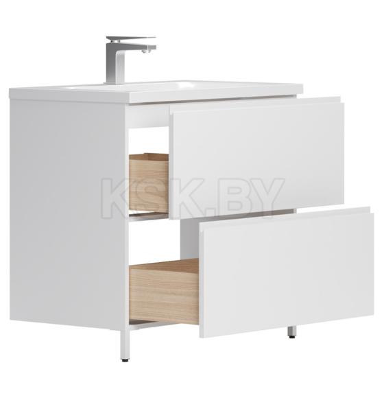 Тумба под умывальник Belux Минск Н 90-02, Белый глянцевый