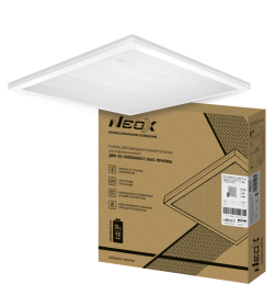 Панель светодиодная универсальная ДВО-02-EMERGENCY 3665-ПРИЗМА 36Вт 6500К 595х595мм NEOX без БАП-10W90