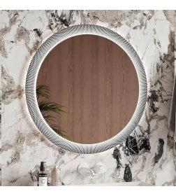 Зеркало Belux Тиволи В 75, Белый глянцевый