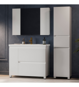 Тумба под умывальник Belux Неаполь Н 100-02 Белый глянцевый