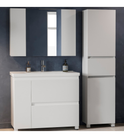 Шкаф Belux Неаполь П 45-01, Белый глянцевый