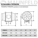 Вентилятор канальный MAUNFELD MFDL13W (КА-00019925) 