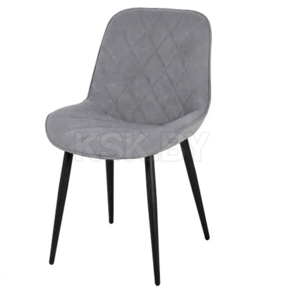 Стул "Аура" каркас Муар черный, велюр (Dream grey (серый)), СРП-032 (СРП 032) 