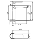Смеситель для умывальника РМС РМС-Л3-001Г (РМС-Л3-009Е) 