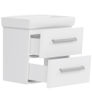 Тумба под умывальник Belux Портленд НП 55-02 Белый глянцевый 