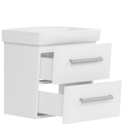 Тумба под умывальник Belux Портленд НП 55-02 Белый глянцевый 