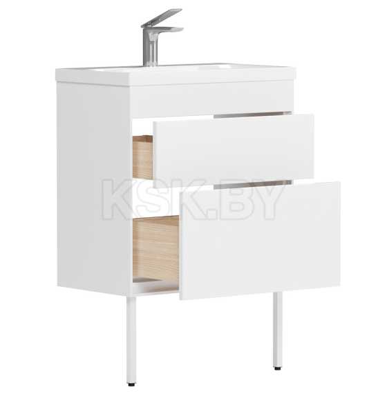 Тумба под умывальник Belux Порто Н 50-02 Белый глянцевый 