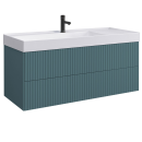 Тумба под умывальник Belux Сиртаки НП 120-02, Голубой Малахит матовый 