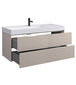 Тумба под умывальник Belux Сиртаки НП 120-02, Светлый Миндаль матовый 