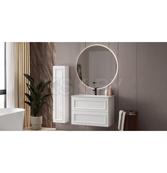 Тумба под умывальник Belux София НП 75-02 Белый глянцевый 