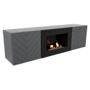 Тумба с биокамином Firelight BFP/P-1400V графит (НС-1595748) 
