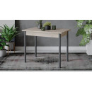 Стол с опорой d40 (Черный муар/Дуб Сонома) Родос Тип 1 (174926) 