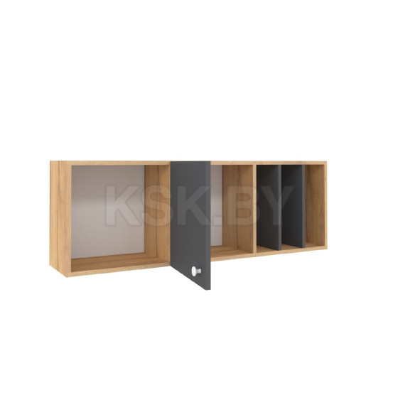 Шкаф навесной Дуб Золотистый / Графит Лойс 88  (00171759_157) 