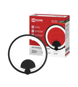 Светильник светодиодный ELEGANT BLISS-BL 30Вт 230В 3000-6500K 2400Лм STEP COLOR черный IN HOME
