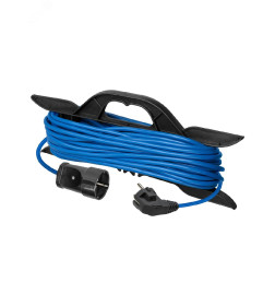 Удлинитель-шнур силовой на рамке 20 м, б/з, ПВС, 1300 Вт (синий) TDM Народный У-11001 SQ1307-9003