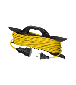 Удлинитель-шнур силовой на рамке 50 м, б/з, ПВС, 1300 Вт (желтый) TDM Народный У-11004 SQ1307-9024