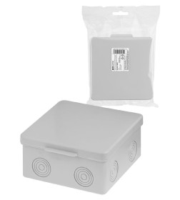 Коробка разветвительная для открытой установки 100х100х55мм IP54 без гермовводов TDM