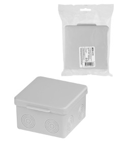 Коробка разветвительная для открытой установки 80х80х50мм IP54 без гермовводов TDM