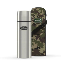 Термос БИОСТАЛЬ-ОХОТА NBP-Z 1,0 л ситечко, термочехол