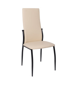 Стул DENVER, экокожа, бежевый TP12/черный