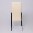 Стул DENVER, экокожа, бежевый TP12/черный (124134) 